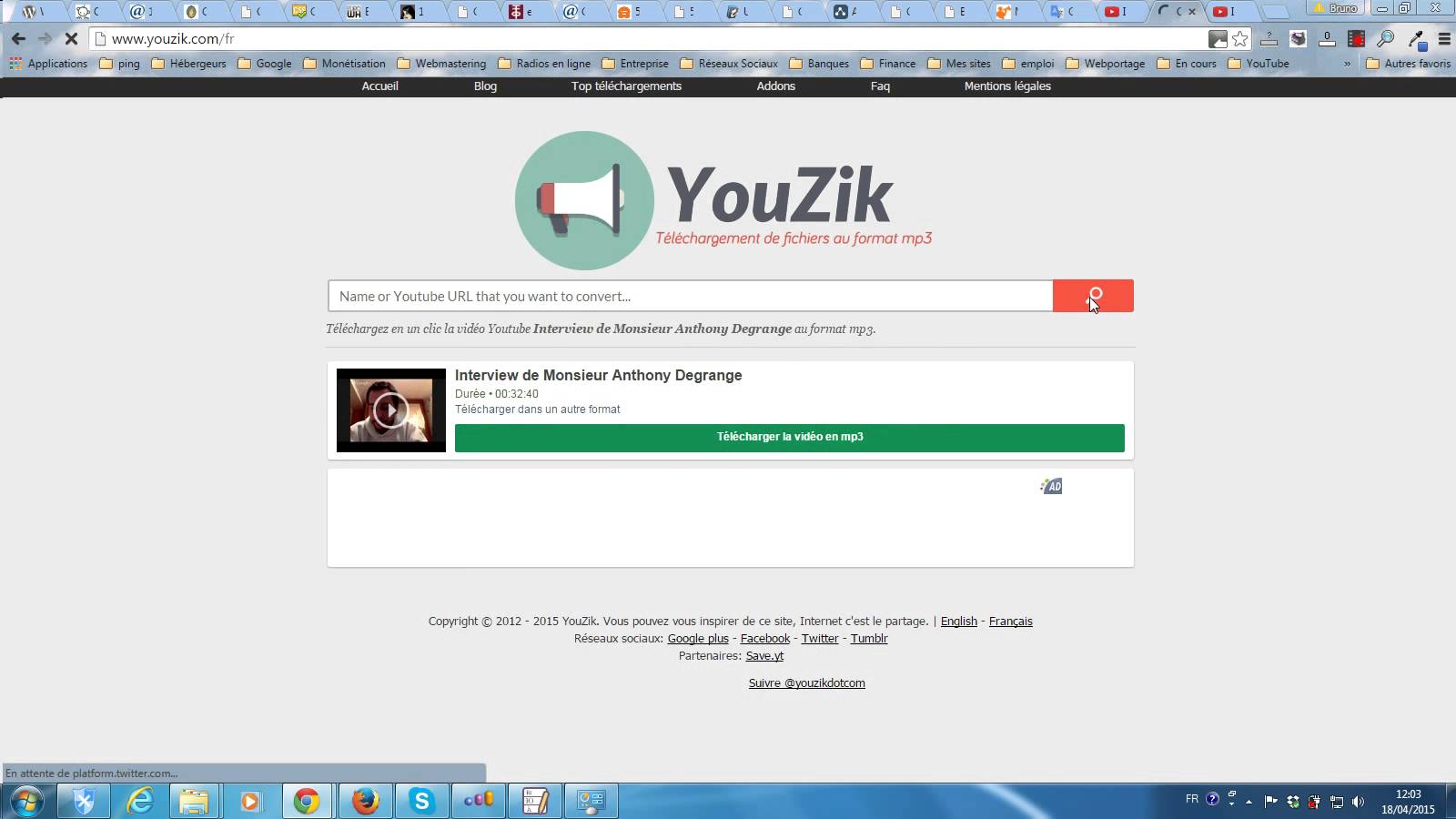 Tutoriel vidéo comment convertir une vidéo YouTube au format MP3.